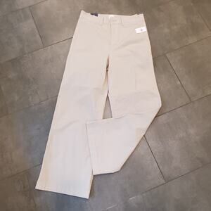 GAP High Rise Stride Khakis Ankle Wide Leg Pants Moonstone Tan Size 6 NWT